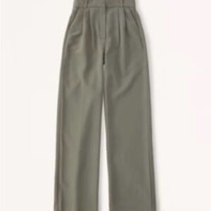 NWT Abercrombie & Fitch Sloane Tailored Pants Olive Green 28 Petite (6P)
